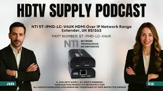 NTI ST-IPHD-LC-V4UK HDMI Over IP Network Range Extender, UK BS1363