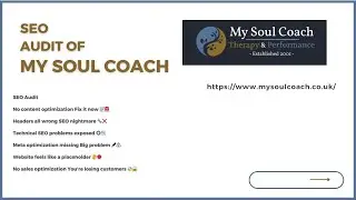 My Soul Coach Review SEO Audit From Zero to Hero: Strategies to Skyrocket Your Traffic 🚀 #CoachSEO