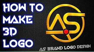 how to make A.S brand logo design complete tutorial