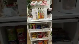 DIY Coffee Bar Idea #homedecor #diy #coffee #coffeestation #homeimprovement #makeover #aesthetic