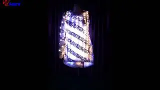 remote control LED Luminous Skirt LED Dance Costumes Showgirl costume Light up T-Shirt WL-089