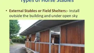 Types of Horse Stables & Barns