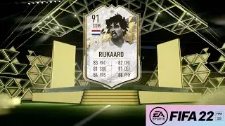ICON MOMENTS RIJKAARD REVIEW | 91 ICON MOMENTS FRANK RIJKAARD PLAYER REVIEW FIFA 22 ULTIMATE TEAM
