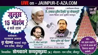 Juloos 15 Muharram Wa 72 Panjo Ke Alam Ki Ziyarat | Pan Dariba Jaunpur | 2023/1445