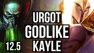 URGOT vs KAYLE (TOP) | 71% winrate, 12/1/2, Rank 9 Urgot, Godlike | BR Challenger | 12.5