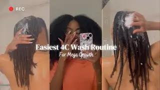 EFFORTLESS 4C WASH DAY ROUTINE  ( simple no tears bi weekly protective style wash ) PART I  #4c