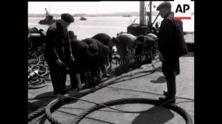 RAISING OF WORCESTER TRAINING SHIP - NO SOUND