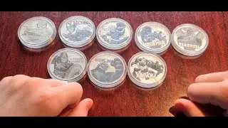 complete marvel 1oz silver coin set