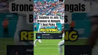 Dolphins vs Jets & Broncos vs Bengals Best picks &mdash; MNF NFL predictions #mnf #nflpicks #bengals #nfl