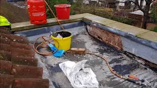 asphalt roof repair then liquid coating