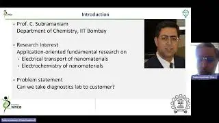 Detection platform for Zn2+ in sweat and urine - Prof. C Subramanian, Chemistry Dept, IIT Bombay