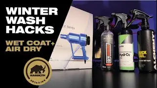 Winter Car Washing Hacks With Wet Coats & Air Dryers. Diy Detail Quick Beads, Car Pro, Alchemy.