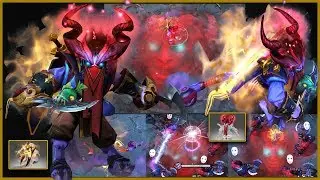 DOTA 2 Riki Epic Mix Set Crimson Edict of Shadows + Golden Shadow Masquerade