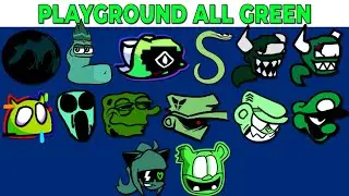 FNF Character Test | Gameplay VS My Playground | ALL Green Test #4