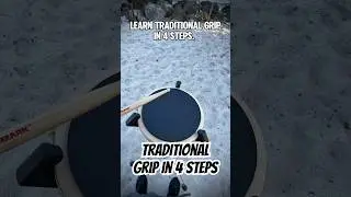Learn Traditional Grip in 4 Steps 🥁 ​⁠@PromarkDrumsticks #drums #drumming #drummer #drumline