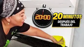 🧹LIMPIA tu casa en 20 minutos⏱️despu&eacute;s del trabajo