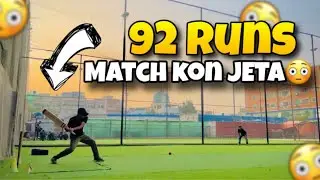 Saturday indoor cricket match / 92 win Kon win hoga 😳 / indoor cricket/ #ahmedvlog492 #cricket 