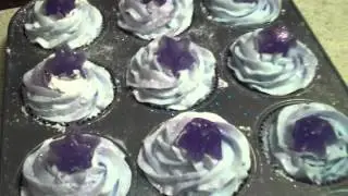 Bath Bomb cupcakes with whipped soap frosting