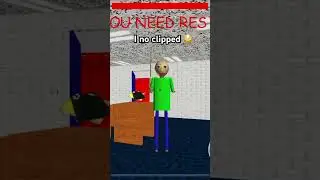 Baldi&rsquo;s basics no clip glitch #baldi #endlessmode #funny #baldisbasic #memes