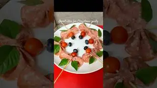 Great idea for Christmas party with salami#homemade #food #staters #healthy