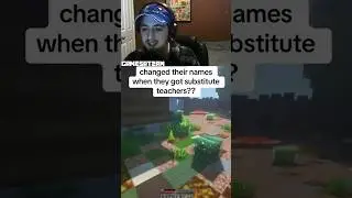 Lying to a substitute teacher (DEVIOUS ngl 😭😭) #minecraft #gaming #shorts #twitch #trending #viral