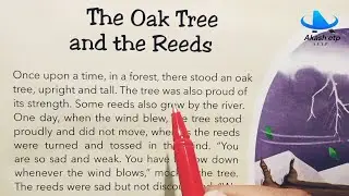 The Oak Tree and the Reeds | English reading practice | english padhna kaise sikhe | oak tree