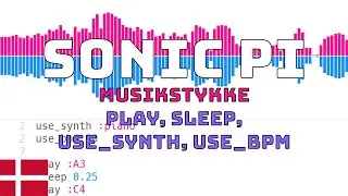 Programmer et musikstykke i Sonic Pi