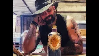Church Farm Craft Company - Handmade Stoneware Gin Flask