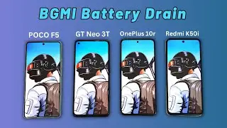 Full Battery Drain Test - POCO F5 vs Realme GT Neo 3T vs OnePlus 10R vs Redmi K50i!