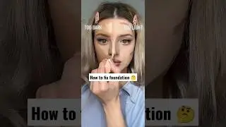 HOW TO FIX FOUNDATION😍DARK OR LIGHT➡️➡️ #SHORTS #TRENDINGMAKEUP #FOUNDATION #FOUNDATIONHACK