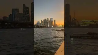 Miami traffic 🛥️ #Miami #miamitraffic #yatchs #miamibridge #drawbridge #sunset #downtownmiami