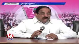 TRS Ministers slams Opposition Parties over criticizing Government | Farmer Suicides | V6 News