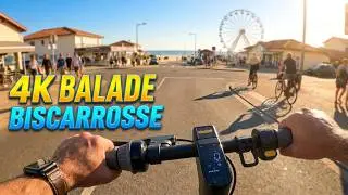 [4K] Balade en trotti à Biscarrosse, direction le camping et le centre ville (Partie 2)