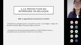 CRMSF Conf&eacute;rence La protection du patrimoine culturel en Belgique, une complexit&eacute; juridique 20102022