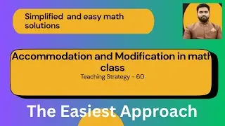 Accommodation and Modification in math class, Strategy-60