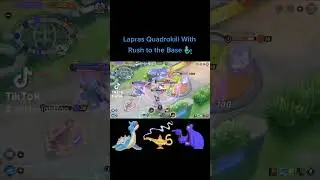 Lapras Aladdin Mode Quadrokill🧞&zwj;♂️ #pokemonunite #midnighttqq #nintendoswitch #moba #lapras #shorts