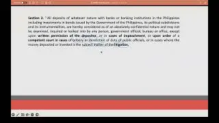 Bank Secrecy Law