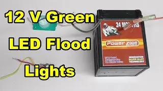 12 volt green led flood lights, Led Light Tutorial, Tech2Tech Telugu