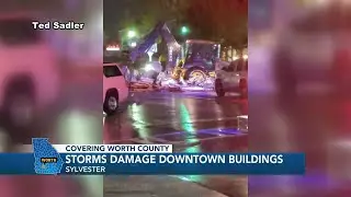 Storms damage cars, buildings in Sylvester