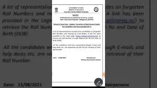 #Rrb ntpc Roll no forget....??#no tension just watch it.