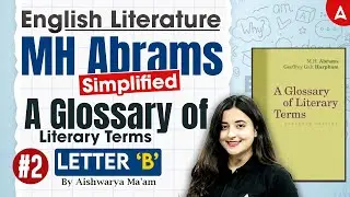 UGC NET English Literature MH Abrams Simplified A Glossary of Literary Terms By Aishwarya Mam