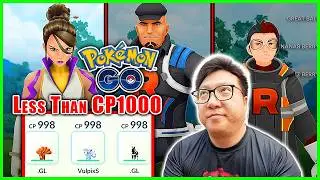 I Used Under CP1000 Max Level Pokemon to Defeat All 3 Team Rocket Leaders, AND... - Pokemon GO