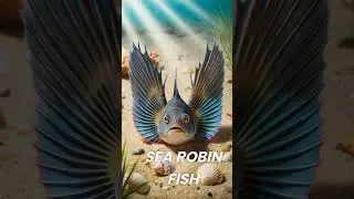 The Hidden Life of Sea Robin Fish #seafish #fishing #shortsyoutube #youtubeshorts #trendingshorts