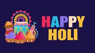 Happy Holi animation #holi #holimotiongraphics #holianimated