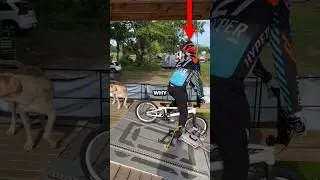 Собака закончила свой забег, не успев начаться 🤣 (@jeremysmithbmx)