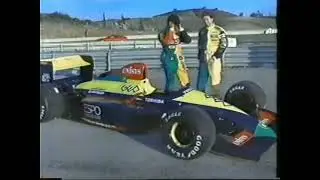 1990 February 14 @ 18 - Aguri Suzuki & &Eacute;ric Bernard test Larrousse-Lola LC89 @ Jerez