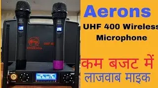 ।। Aerons(India )UHF 400 wirless maicrophone 🎤 opening and testing 