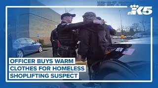 Bodycam video shows Redmond officer showing kindness to shoplifting suspect