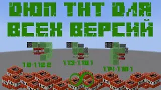 Дюп тнт для каждой версии майнкрафт (1.8-1.18.1)