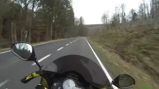 Honda vtr 1000f ride. 8 february 2020 on Ardennes roads in Belgium. Sometimes wet and not too cold.